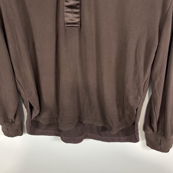 Varley Brown Roeder Half Zip Midlayer Sweat Top Women’s SMALL $138 Ath leisure - Picture 4 of 12